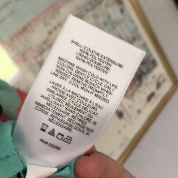 Express Turquoise Crop Blouse Size L NWT - Picture 4 of 4